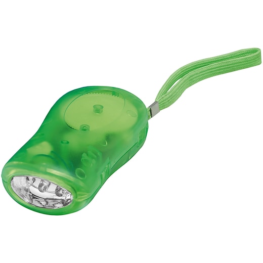 grön Ficklampa Dynamo - grön