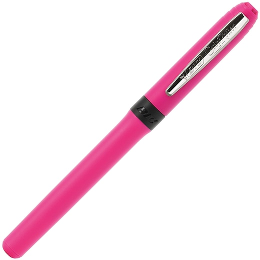 rosa Bic Grip Roller Chrome - pink