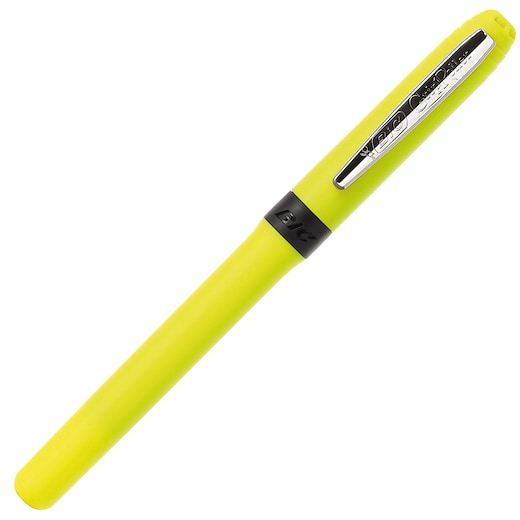 gul Bic Grip Roller Chrome - yellow