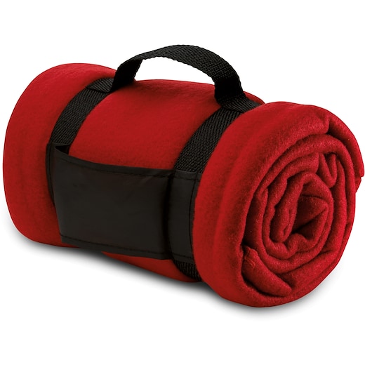 rojo Manta de lana Everest - rojo
