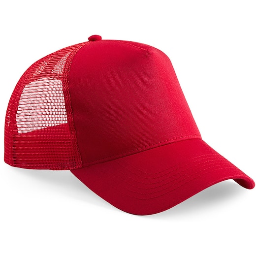 rouge Beechfield Trucker Solid - classic red/ classic red