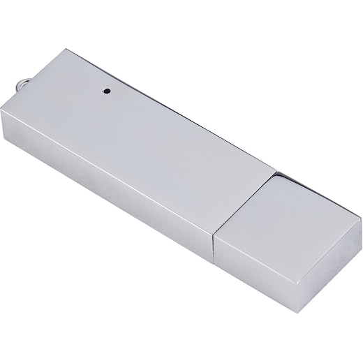 gris Memoria USB Paris - plateado