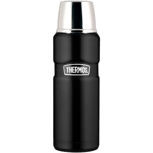 musta Thermos King 120 cl - black matted