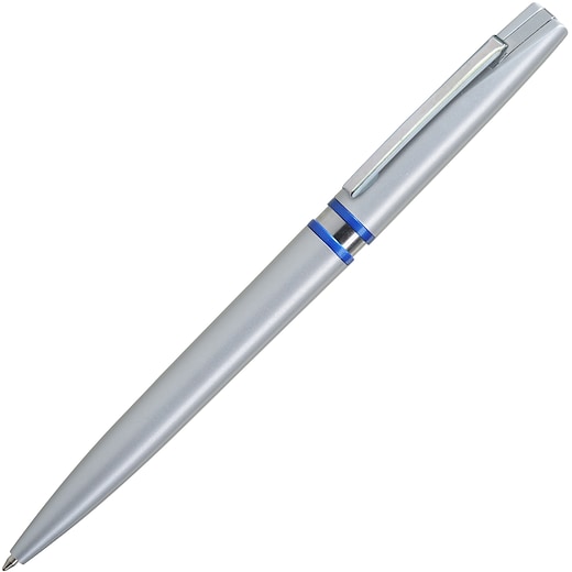blu Penna promozionale Clip Silver - blu