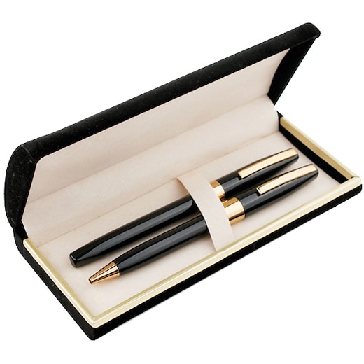 negro Set de bolígrafos Fionna - negro