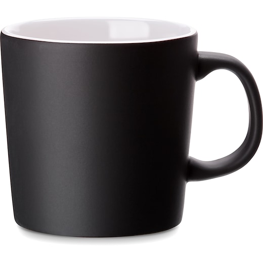 valkoinen Keramiikkamuki Cava Black - valkoinen