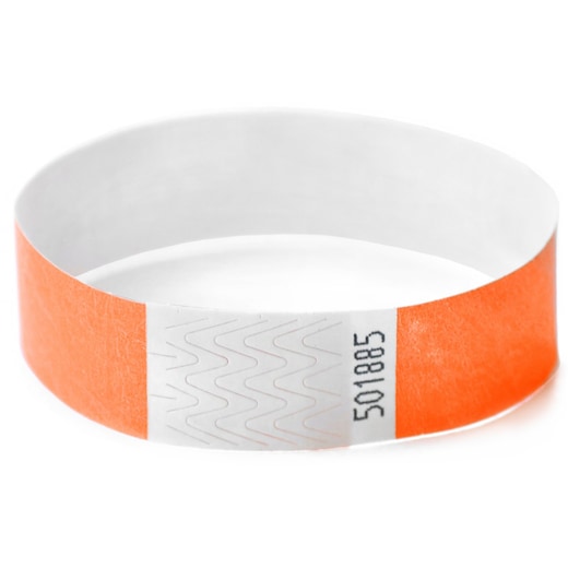 oransje Festivalbånd Tyvek 19 mm - oransje