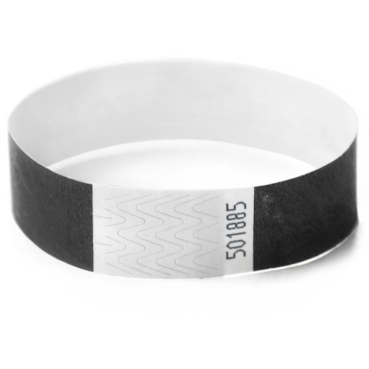 sort Festivalbånd Tyvek 19 mm - sort