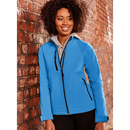 blu Russell Soft Shell Jacket Women - azure