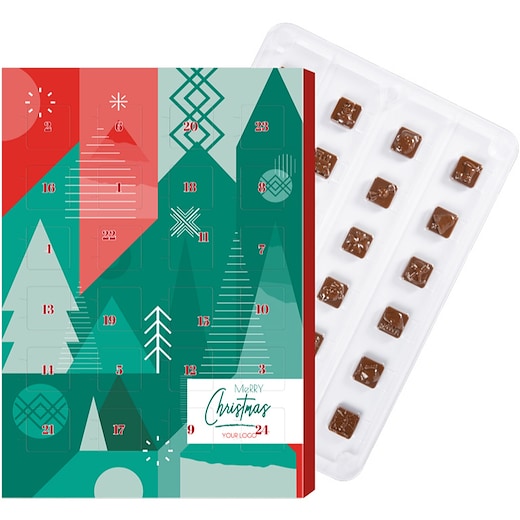  Weihnachtskalender mit Schokolade Mini - 