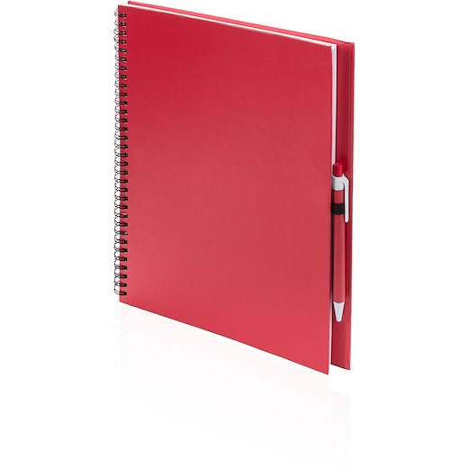 rojo Cuaderno de espiral Dublin A4 - rojo