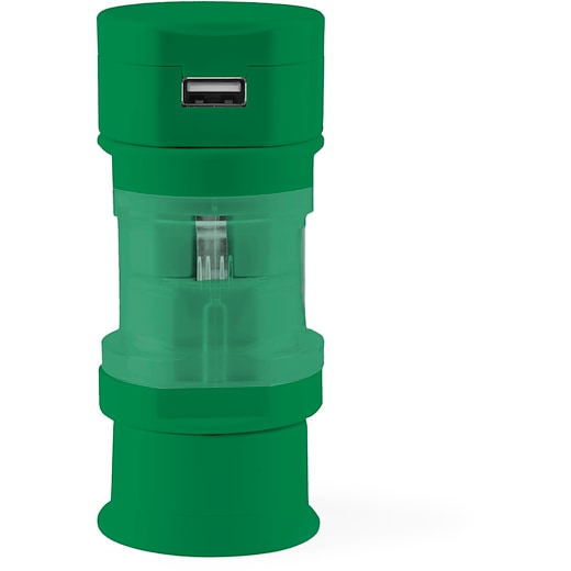 Reiseadapter Universal - grønn