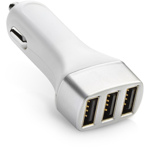 blanco Cargador USB para coche Xerxes - blanco