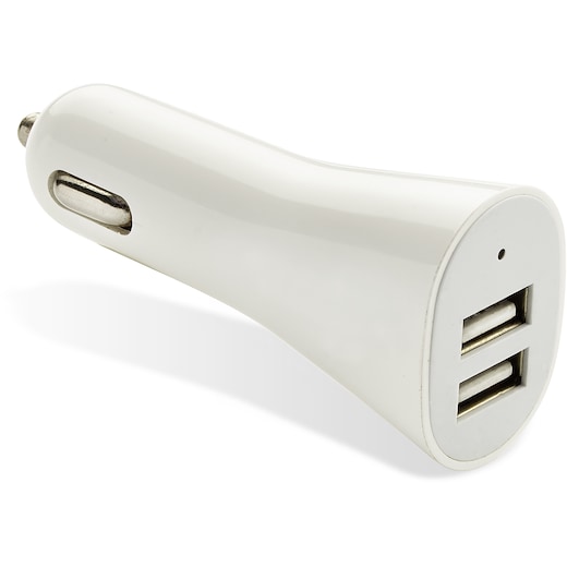 hvit USB-billader Sonic - hvit