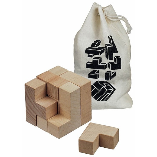 braun 3D-Puzzle Wood - braun