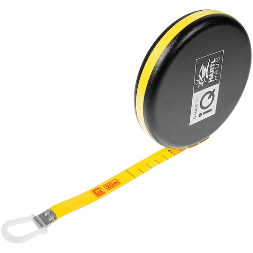 svart Måttband Flexo 20 m - black/ yellow