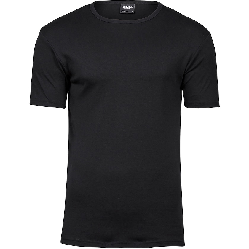 T-shirt manches longues homme épais en coton interlock, 220 g/m²