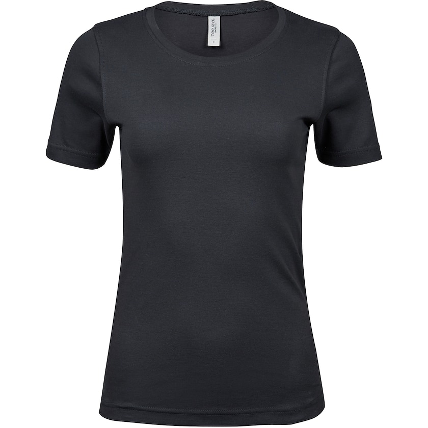 T-shirt manches longues femme épais en coton interlock, 220 g/m²