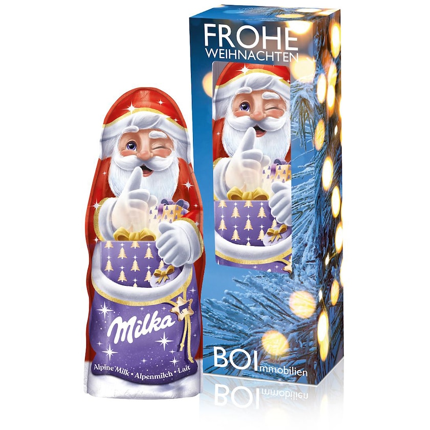 Milka Christmas Man Midi, Père Noël en chocolat (20942)